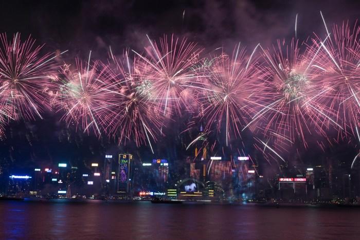 馬年煙花匯演在香港上演