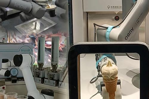 拉花咖啡、冰激凌、奶茶，它們做得水靈靈